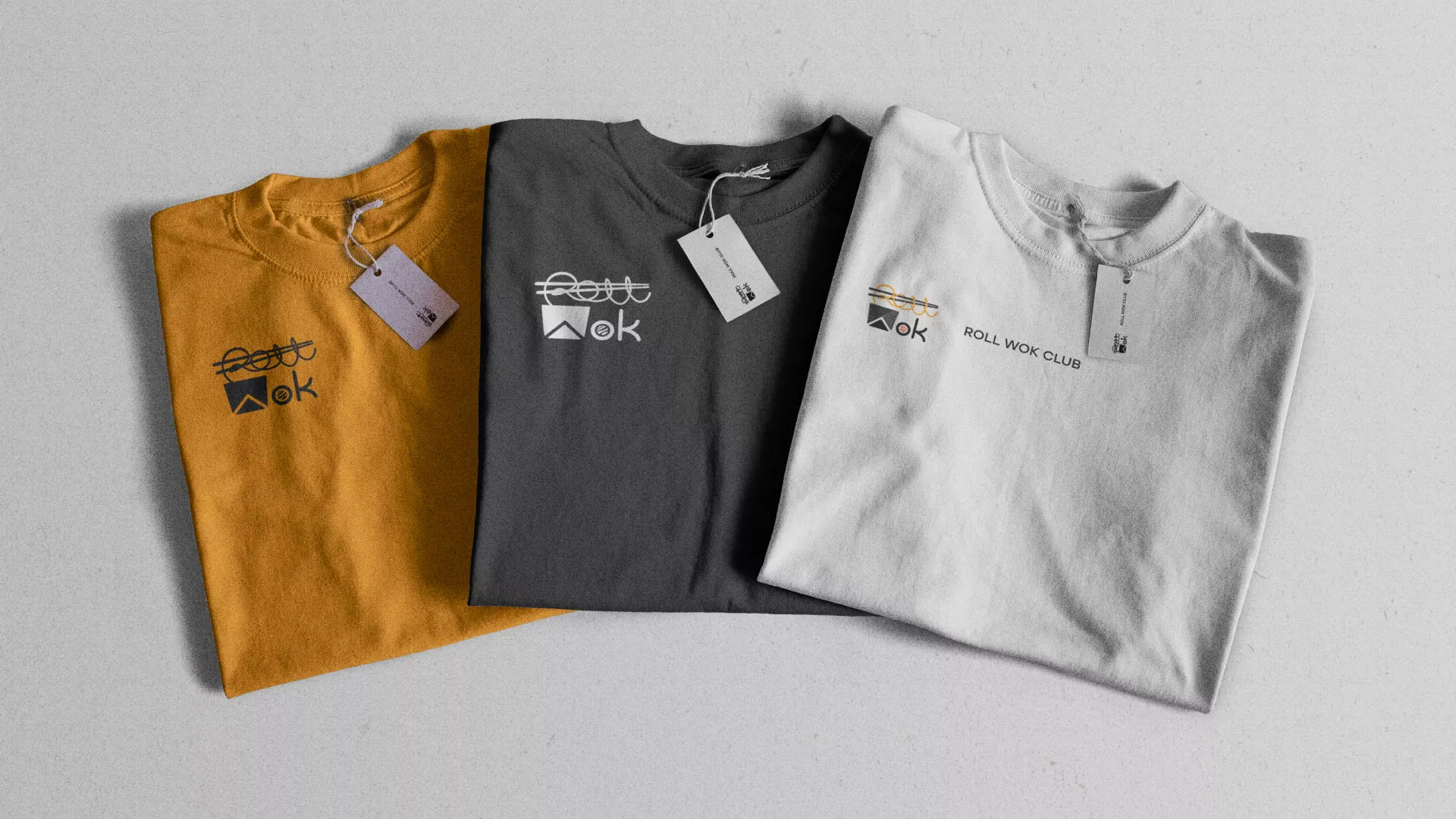 Разработка логотипа суши-бара «Roll Wok Club» в Вятских Полянах